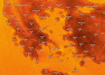 Έκτακτο δελτίο της ΕΜΥ για τον καύσωνα: «Μαύρισε» ο χάρτης με τις θερμοκρασίες – Που θα έχει 44άρια