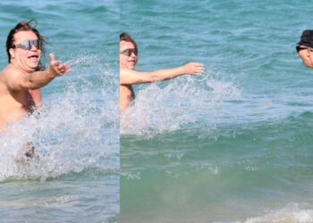 Παιχνίδια στο νερό: Πιάστηκαν «στα πράσα» Τρύφωνας Σαμαράς & Βασίλειος Κωστέτσος μαζί στην παραλία