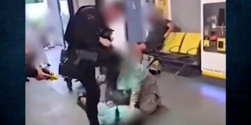 Alldaynews.gr Σάλος από τον άγριο ξυλοδαρμό άνδρα από αστυνομικό – Του έριξε γονατιά στο κεφάλι (video)