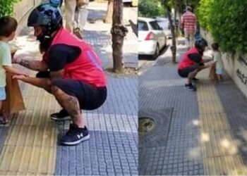 Οι αληθινοί ήρωες βρίσκονται ανάμεσά μας: Ντελιβεράς στην Αθήνα βρήκε και παρέδωσε το μικρό αγοράκι στους γονείς του