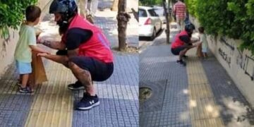 Alldaynews.gr Οι αληθινοί ήρωες βρίσκονται ανάμεσά μας: Ντελιβεράς στην Αθήνα βρήκε και παρέδωσε το μικρό αγοράκι στους γονείς του