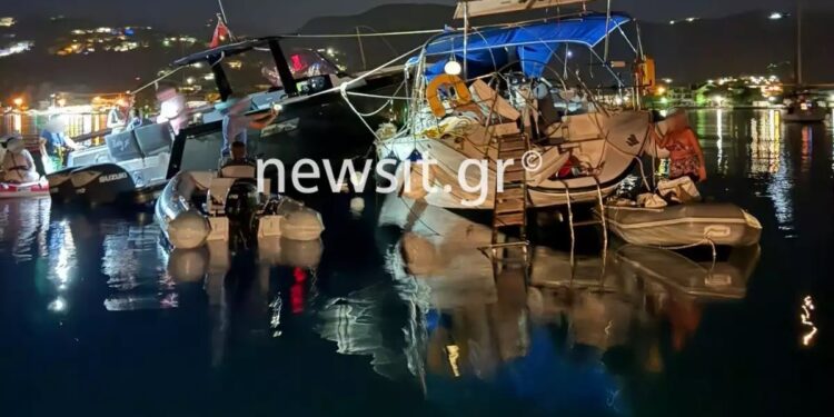 Alldaynews.gr Σοκαριστικό ατύχημα με σκάφη: Συνοδευτικό θαλαμηγού «καβάλησε» αγκυροβολημένο σκάφος! Πληροφορίες ότι ήταν μεθυσμένος ο καπετάνιος