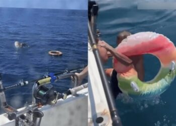 Κοιμήθηκε πάνω σε κουλούρα θαλάσσης και χάθηκε στα ανοιχτά: Τον βρήκαν μετά από 19 ώρες (video)