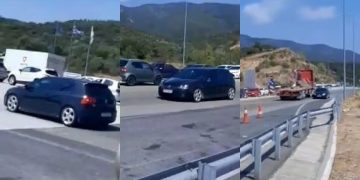 Alldaynews.gr Βίντεο – σοκ από τα διόδια: Οδηγός κινείται ανάποδα και σπάει τις μπάρες