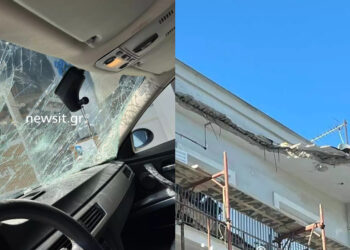 Alldaynews.gr «Παραλίγο και οι πέτρες θα με είχαν καταπλακώσει», λέει ο ιδιοκτήτης του ΙΧ που «θάφτηκε» από την κατάρρευση μπαλκονιού