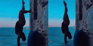 Alldaynews.gr Διάσημη Ελληνίδα έκανε κατακόρυφο στη Σέριφο και τρέλανε τον αντρικό πληθυσμό της χώρας με την ευλυγισία της