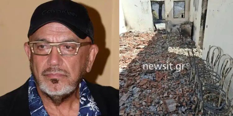 Alldaynews.gr Θαύμα στο σπίτι του Ζουγανέλη στον Βαρνάβα: Έγιναν όλα στάχτη και το εκκλησάκι στην μέση της αυλής, έμεινε ανέγγιχτο