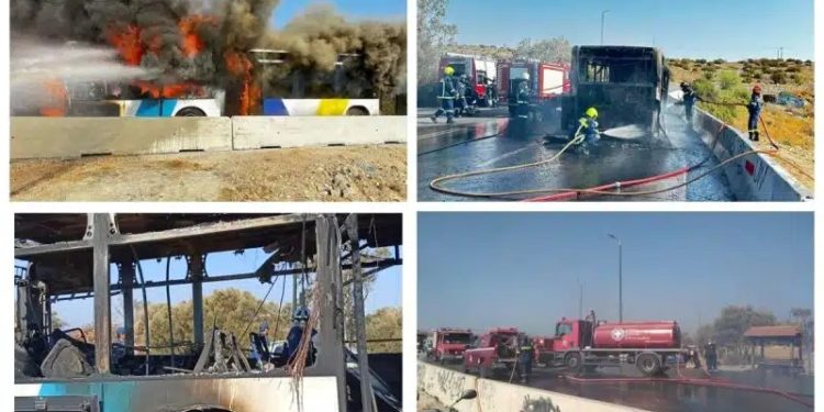 ΕΚΤΑΚΤΟ – Φωτιά σε λεωφορείο σε μεγάλη λεωφόρο της Αττικής – Συναγερμός στην Πυροσβεστική
