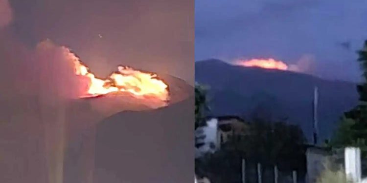 ΕΚΤΑΚΤΟ – Μεγάλη φωτιά μέσα στη νύχτα σε βουνό – Συναγερμός στην Πυροσβεστική