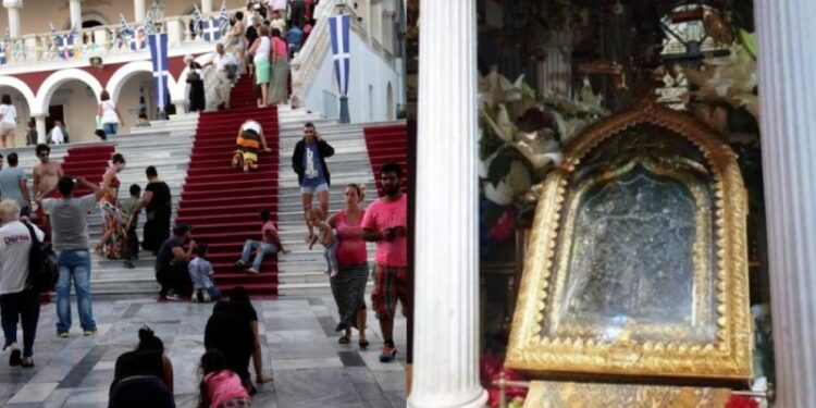 Μεγάλη η χάρη της Παναγίας της Τήνου: «Η μητέρα μου με γέννησε στα 40 της – Δε μπορούσα να μιλήσω ώσπου κοινώνησα…»