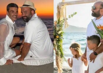 Παντελής Τουτουντζής – Νάσος Τσιβγούλης: Το φωτογραφικό άλμπουμ του γάμου τους στην Κρήτη