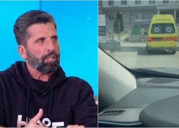 Αγωνία για τον Θανάση Βισκαδουράκη: Στο Κέντρο Υγείας Παλαμά ο γιος του – Η στιγμή της μεταφοράς του με ασθενοφόρο