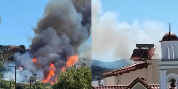 Alldaynews.gr EKTAKTO TΩΡΑ – Μεγάλη φωτιά σε ελληνικό νησί κοντά σε σπίτια – Συναγερμός στην Πυροσβεστική – Ήχησε το 112