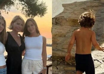 Τζένη Μπαλατσινού: Δημοσίευσε φωτογραφίες από το καλοκαίρι της στην Πάτμο με τα τέσσερα παιδιά της