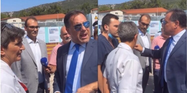 Alldaynews.gr Έντονος διάλογος Γεωργιάδη με γιατρό στο Παπανικολάου: «Σταματήστε να βρίζετε το σύστημα, το ΚΚΕ θα μας δώσει λεφτά;»