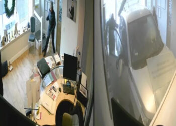 Βίντεο ντοκουμέντο: Η στιγμή που μεθυσμένος οδηγός «εισβάλει» σε γραφείο τελετών για να σκοτώσει