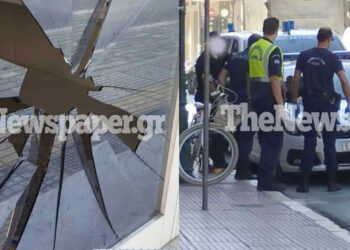 Ο κακός χαμός με ζευγάρι – Πλακώθηκε στο ξύλο δημόσια, έπεσαν πάνω σε τζαμαρία χρυσοχοείου – Κάλεσαν την ομάδα ΔΙΑΣ