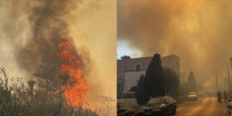 Alldaynews.gr ΕΚΤΑΚΤΟ – Μεγάλη φωτιά τώρα κοντά σε ξενοδοχεία και σπίτια – Συναγερμός στην Πυροσβεστική – Ήχησε το 112