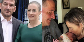 Alldaynews.gr Πύρρος Δήμας – Αφροδίτη Σκαφιδά: Με την 5 μηνών κόρη τους στο Καλλιμάρμαρο