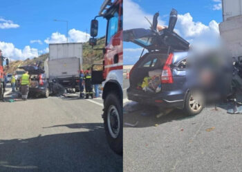 Τραγωδία με δύο νεκρούς: Καρφώθηκε σε σταθμευμένο φορτηγό στην εθνική οδό μετά από τούνελ