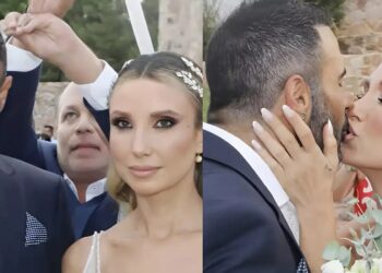 Παντρεύτηκαν Κωνσταντίνος Παντζής και Κατερίνα Νάκα σε ένα γάμο «υπερπαραγωγή»