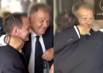 Αλέξης Κούγιας – Απόστολος Λύτρας: Συναντήθηκαν έξω από τα δικαστήρια και αγκαλιάστηκαν