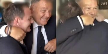 Αλέξης Κούγιας – Απόστολος Λύτρας: Συναντήθηκαν έξω από τα δικαστήρια και αγκαλιάστηκαν