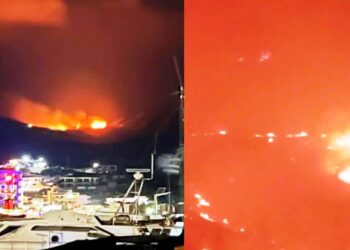 ΕΚΤΑΚΤΟ ΤΩΡΑ – Μεγάλη φωτιά σε ελληνικό νησί μέσα στη νύχτα – Συναγερμός στην Πυροσβεστική