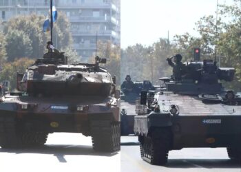 Alldaynews.gr «Ανατρίχιασε» η Θεσσαλονίκη: Η στιγμή που δακρύζει συγκινημένος εύζωνας στην στρατιωτική παρέλαση