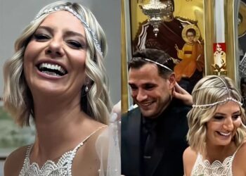 Παντρεύτηκε σήμερα η Ελένη Χαμπέρη σύντροφό της, Αλέξανδρο Αναστασίου – Το φαντασμαγορικό νυφικό που εντυπωσίασε