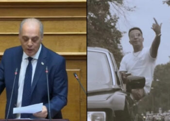 Ο Βελόπουλος απήγγειλε Light και Thug Slime στην Βουλή: «Απαγορεύστε την τραπ» (video)