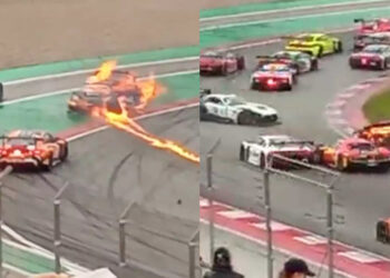 Κάηκε ολοσχερώς ένα αγωνιστικό Super Car – Πώς σώθηκε ο οδηγός