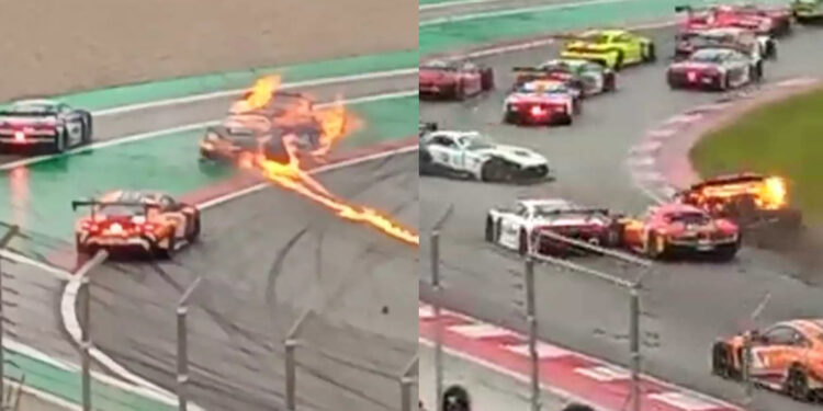 Κάηκε ολοσχερώς ένα αγωνιστικό Super Car – Πώς σώθηκε ο οδηγός