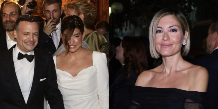 Ράνια Τζίμα: Με μαύρο off shoulder φόρεμα στον γάμο του Χάρη Δούκα – Έκλεψε τη λάμψη ακόμα και από τη νύφη