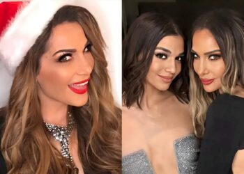 Ακουμπάει ταβάνι, κοστiζει πολλά 100άpικα: Η Βανδή και η κόρης της ανέβηκαν σε σκάλα και στόλισαν το πιο ακpιβό χριστουγεννιάτικο δέντρο