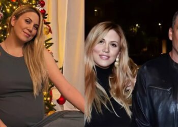 Λίγο πριν γεννήσει το 1ο παιδί: Η έγκυος Φωτεινή Πετρογιάννη μαζί με τον Γιώργο Λιάγκα, διέρρευσαν φώτο από τη βραδινή βολτίτσα τους