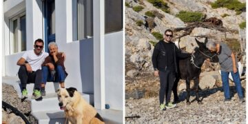 Alldaynews.gr Έφθασε στην Κίναρο και στην κυρά Ρηνιώ ο γαϊδαράκος που θα της κρατάει συντροφιά!