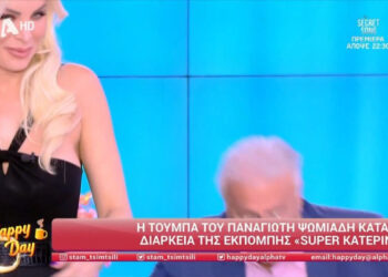 Η on air τούμπα του Παναγιώτη Ψωμιάδη στην εκπομπή της Καινούργιου (video)