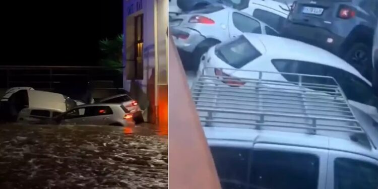 Alldaynews.gr Μετά τη Βαλένθια και τη Βαρκελώνη πλημμύρισε και η Χιρόνα – Δεκάδες αυτοκίνητα παρασύρθηκαν από ορμητικά νερά