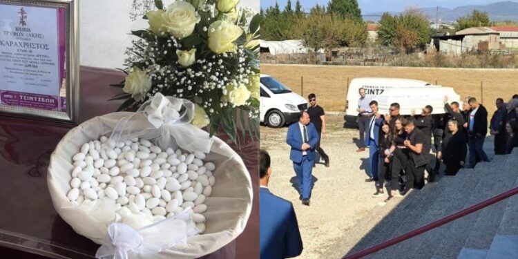 Alldaynews.gr Σπαραγμός στο Αγρίνιο: Κουφέτα και λευκό φέρετρο στην κηδεία του 20χρονου Άκη που σκοτώθηκε σε τροχαίο (φωτο)