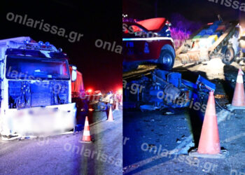 Alldaynews.gr Σφοδρή καραμπόλα φορτηγού με ΙΧ και τρακτέρ – 35χρονος και 65χρονος οι νεκροί – Χαροπαλεύει πατέρας