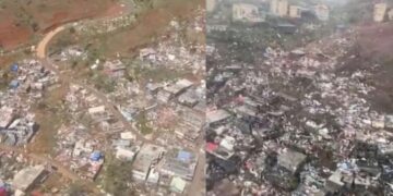 Σαν πυρηνικός πόλεμος: Ισοπεδώθηκαν νησιά στον Ινδικό Ωκεανό από κυκλώνα – Φόβοι για χιλιάδες νεκρούς (video)