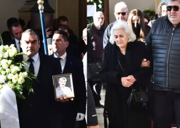 Δάκρυσαν όλοι – Θρήνος στην κηδεία του Δημήτρη Ήμελλου