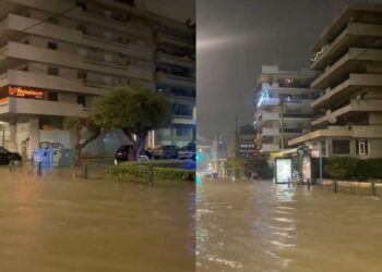 «Αθηναϊκή Ριβιέρα 10.000 εupώ το τετραγωνικό» – Χαμός με βίντεο από την έντονη βροχόπτωση