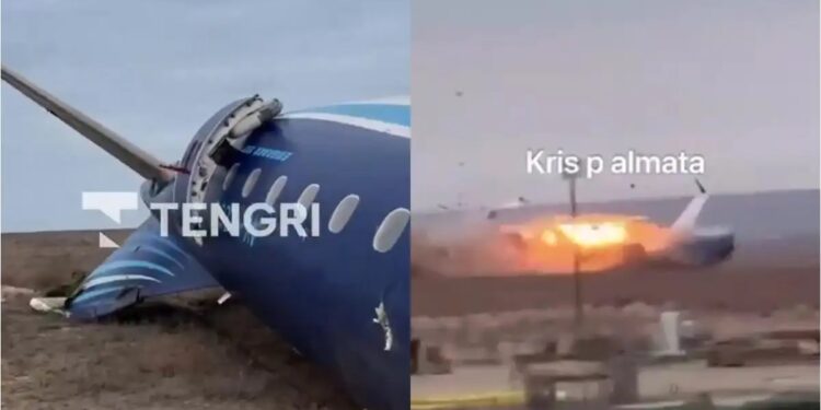 Alldaynews.gr Συντριβή αεροπλάνου με 67 επιβαίνοντες κοντά στην πόλη Άχταου – Δεκάδες νεκροί – Ζωντανοί 25 επιβάτες