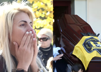 Θλίψη στην κηδεία του Νίκου Σαργκάνη: Συντετριμμένη η κόρη του, Μιρέλλα