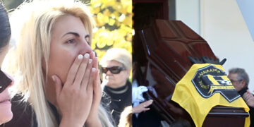 Alldaynews.gr Θλίψη στην κηδεία του Νίκου Σαργκάνη: Συντετριμμένη η κόρη του, Μιρέλλα