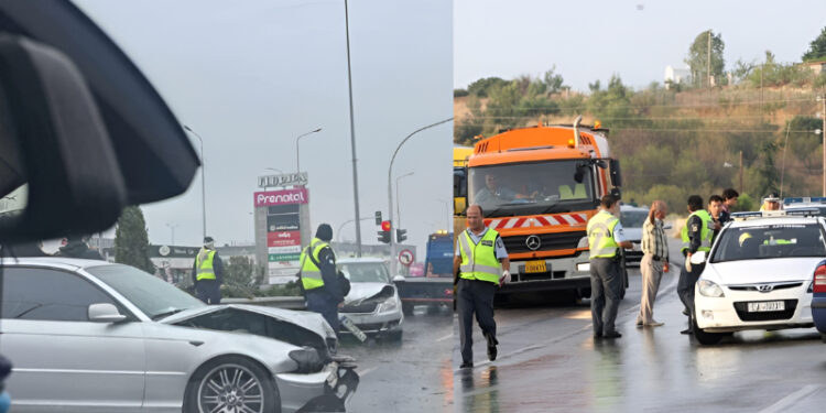 Alldaynews.gr Σοβαρό τροχαίο με καραμπόλα πέντε οχημάτων σε φανάρι στη Θεσσαλονίκη