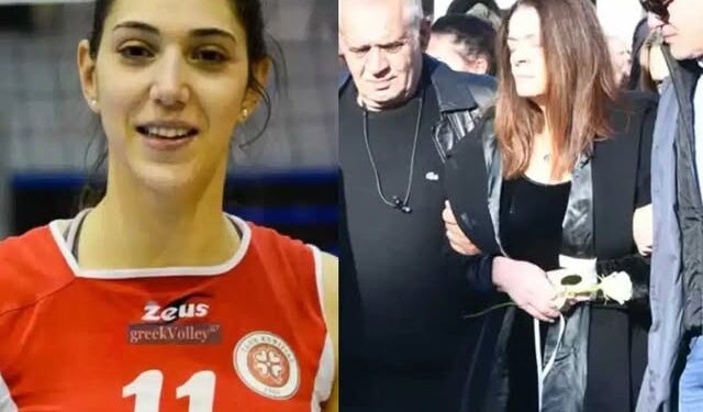 Alldaynews.gr Κηδεία Μαργαρίτας Οικονομοπούλου: Υποβασταζόμενη η μητέρα της 34χρονης αθλήτριας στο τελευταίο «αντίο»
