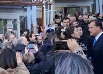 Μπουγέλωσαν τον Άδωνι Γεωργιάδη στην Άρτα